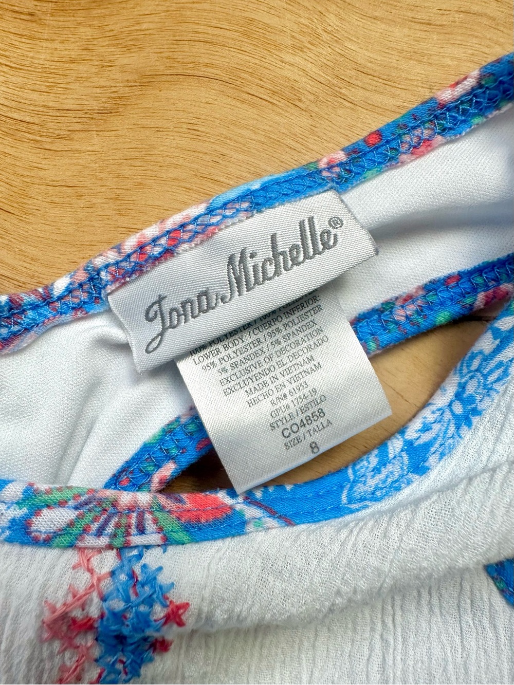 Jona Michelle Girls Size 8 Blue Floral Boho Midi Dress Embroidered High Low - Picture 8 of 9